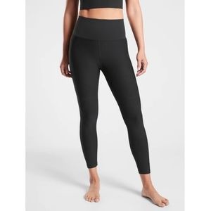 NWT Athleta Aurora Rib 7/8 Tight | Black